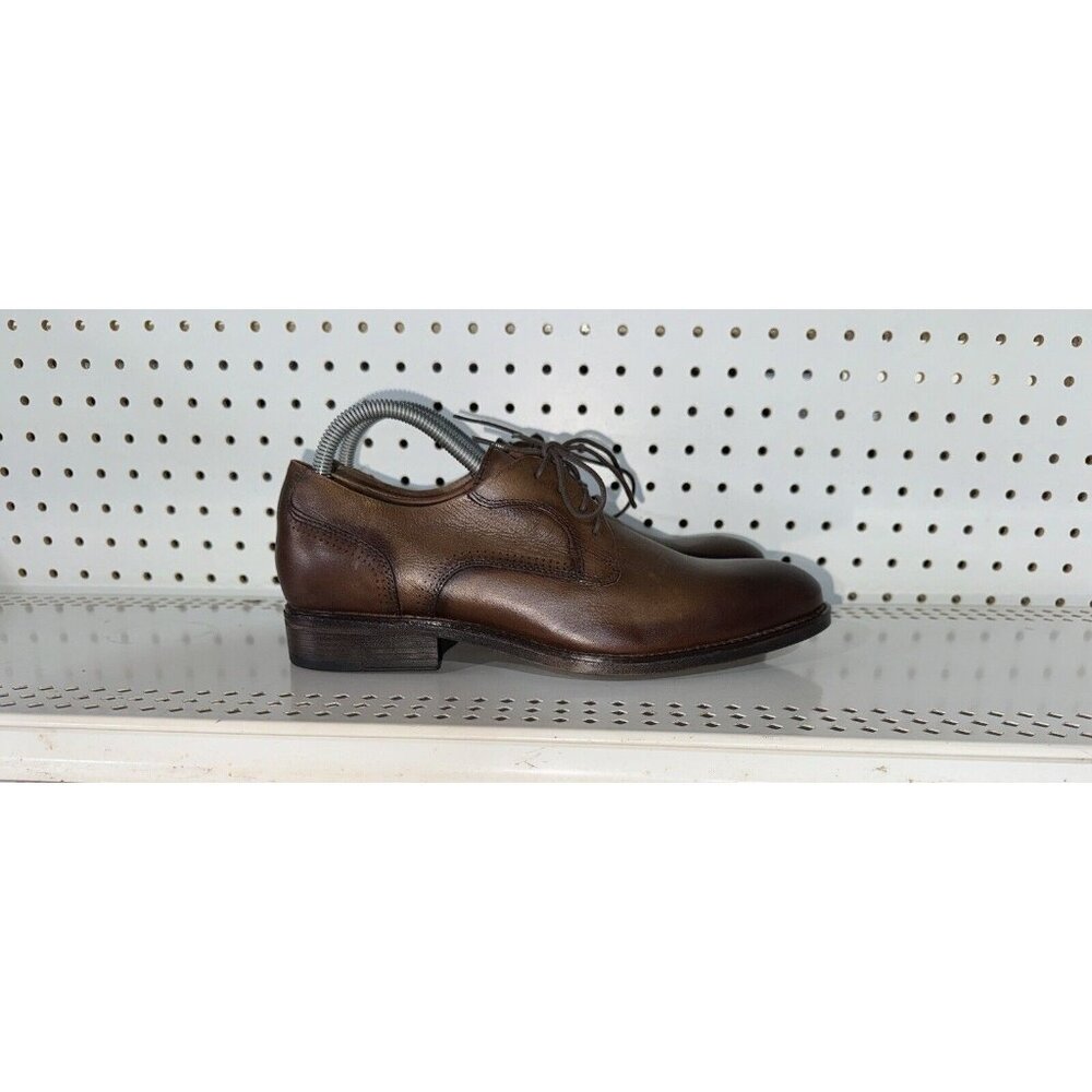 Johnston & Murphy Hawthorn Mens Leather Casual Dress Shoes Oxfords Size 8 Brown
